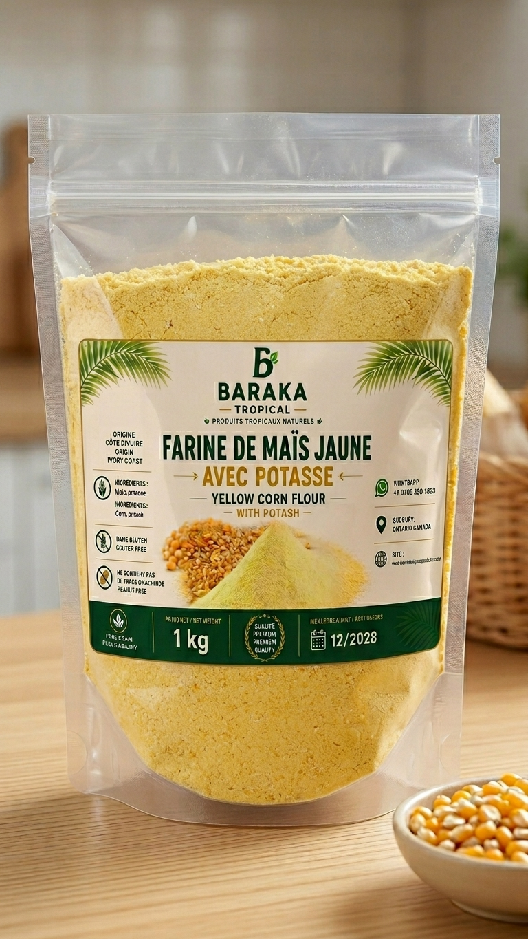 Farine de maïs jaune