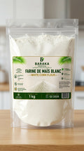 Farine de maïs blanc